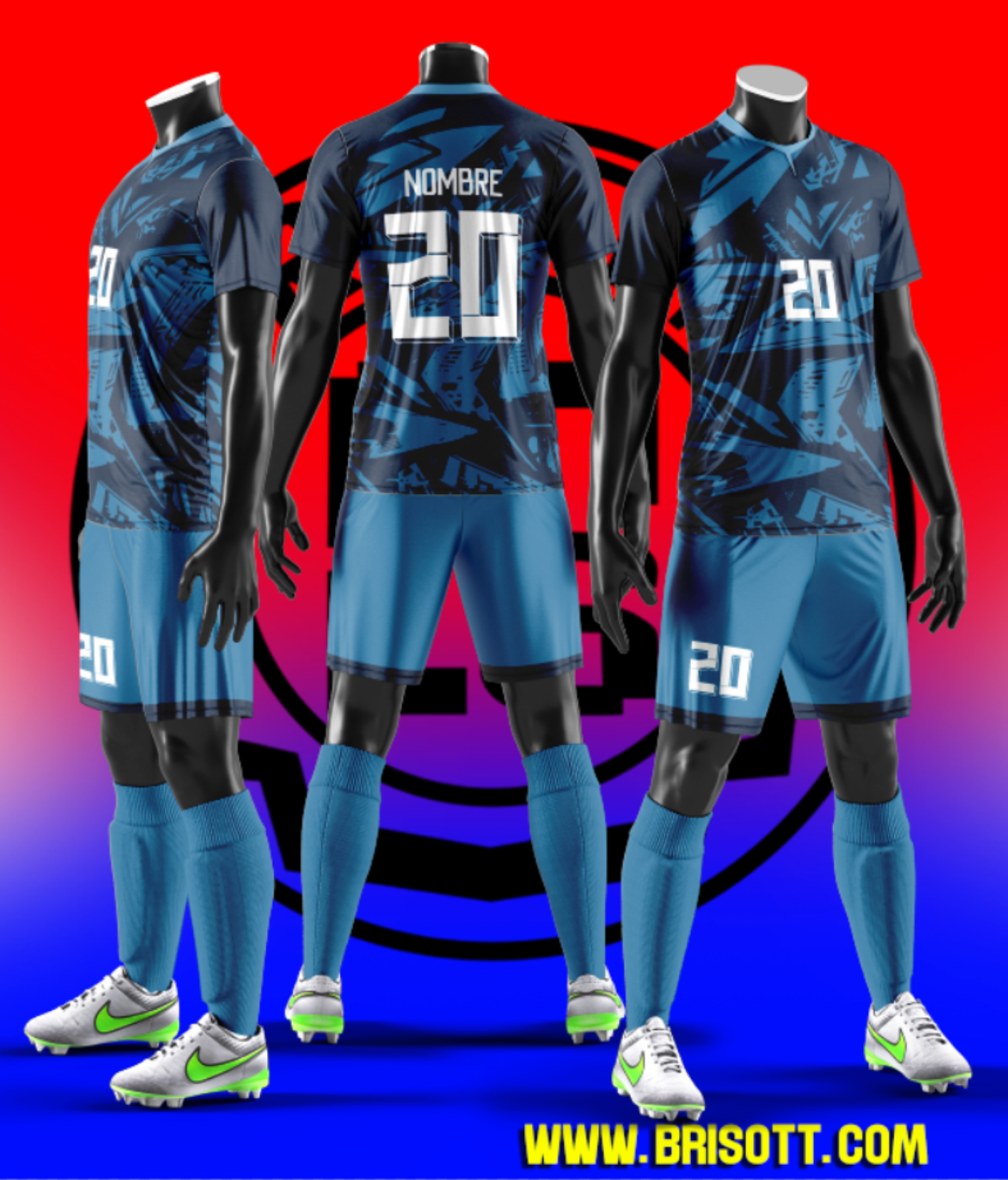 Mockup GRUNGE AZUL MARINO MCP